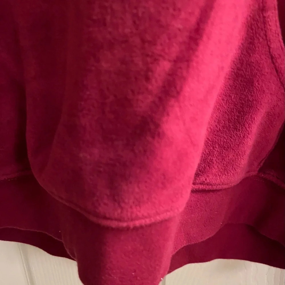 CALVIN KLEIN~WINE VELOUR HOODIE~ S - Picture 8 of 10